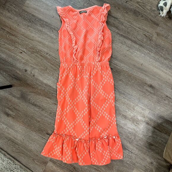 Matilda Jane Girls Size 6 Dream Chasers Day of Fun Romper Jumpsuit Orange - Picture 3 of 3